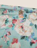 Silk & Lace Floral Brazilian Knickers