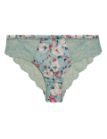Silk & Lace Floral Brazilian Knickers