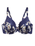 Midnight Rose Silk Wired Full Cup Bra A-E
