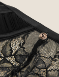 Pleat & Lace High Leg Knickers