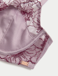 Zinnia Embroidery Wired Balcony Bra (A-E)