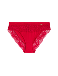 Lounge Rib & Lace High Leg Knickers