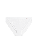 Lounge Rib & Lace High Leg Knickers