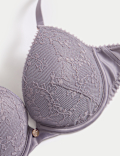 Rosa Lace Wired Push-Up Plunge Bra A-E