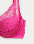 Fleur Silk And Lace Wired Plunge Bra A-E