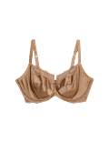 Silk & Lace Wired Balcony Bra F-H