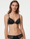 Silk & Lace Wired Plunge Bra A-E