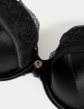 Silk & Lace Wired Plunge Bra A-E