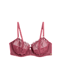Lisianthus Embroidery Wired Balcony Bra A-E