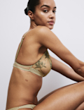 Ianthe Embroidered Non Wired Bralette (A-E)