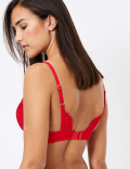 Layered Lace Plunge Bra A-E
