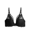 Maya Embroidery Wired Plunge Bra A-E