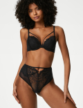 Blanca Lace High Waisted Brazilian Knickers