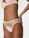 Abella Embroidery High Leg Knickers