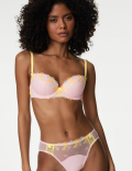 Abella Embroidery Wired Balcony Bra A-E