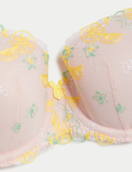 Abella Embroidery Wired Balcony Bra A-E
