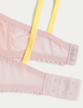 Abella Embroidered Mesh Wired Plunge Bra
