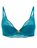 Leopard Lace High Apex Plunge Bra A-E