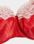 Alannah Satin & Lace Wired Balcony Bra