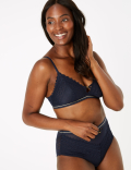 Mosaic Lace High Waisted Brazilian Knickers