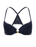 Mosaic Lace Underwired Push-Up Bra A-DD