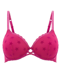 Star Flock Padded Underwired Full Cup Bra A-G