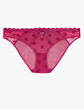 Star Flock Bikini Knickers
