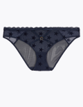 Star Flock Bikini Knickers
