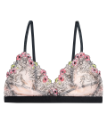 Floral Tattoo Embroidered Bralette