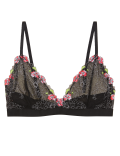 Floral Tattoo Embroidered Bralette