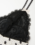 Satin Spot Print Cami & French Knickers