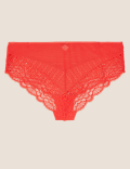 Scallop Lace High Waist Brazilian Knickers