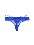 Clara Satin Fishnet Thong
