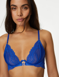 Clara Satin Wired Plunge Bra