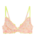 Strawberry Embroidered Plunge Bra