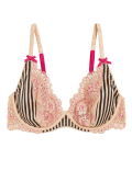 Signature Satin Underwired Plunge Bra A-E