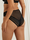Joy Lace High Waisted High Leg Knickers