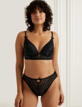 Joy Lace Padded Non Wired Plunge Bra A-E