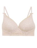 Joy Lace Padded Non Wire Plunge Bra A-E