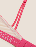 Lucia Heart Embroidery Wired Plunge Bra A-E