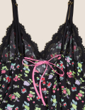 Emilia Satin Floral Cami Set