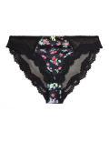 Emilia Satin Floral High Leg Knickers