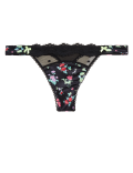 Emilia Satin Floral Thong