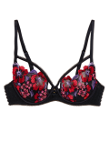 Isabella Embroidered Wired Plunge Bra A-E