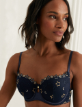 Astrid Embroidery Wired Balcony Bra A-E