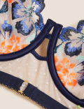 Isabella Embroidered Wired Balcony Bra A-E