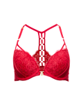 Vera Lace Wired Push Up Plunge Bra (A-E)