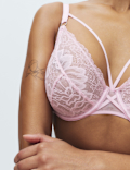 Lindy Lace Wired Plunge Bra (F-H)
