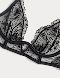 Arianna Embroidery Wired Longline Plunge Bra (A-E)