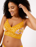 Tropical Print Triangle Bralette